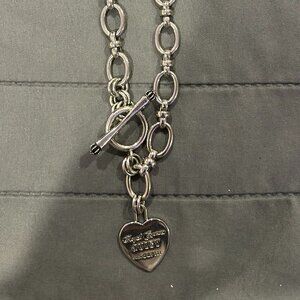 Juicy Couture Heart toggle necklace